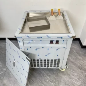 Vertical single-pot thick-cut fried yogurt machine