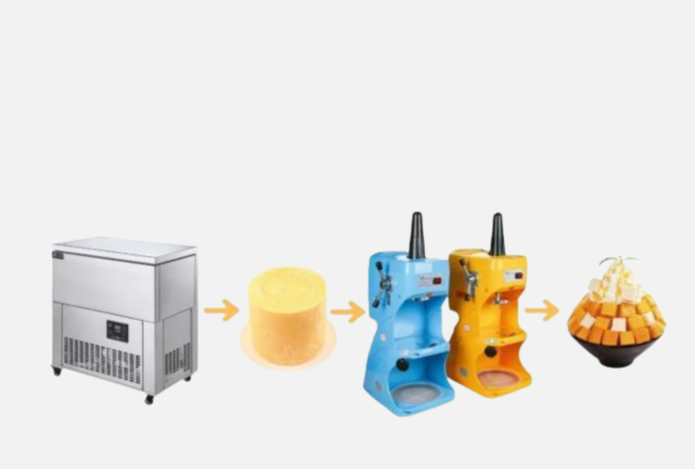 shaved ice machine+icicle machine
